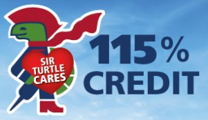 115% credit to use for future travel